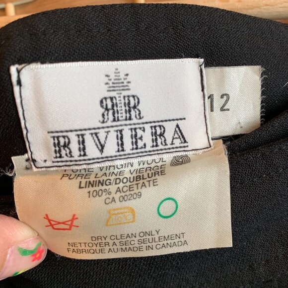 Vintage Academia Lined Riviera Wool Skirt - Picture 4 of 5